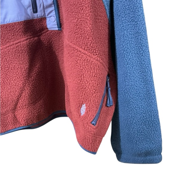 FREE PEOPLE MOVEMENT Hit The Slopes 1/4 Zip Pullover L Mahogany Combo $128 NWT - Picture 8 of 14